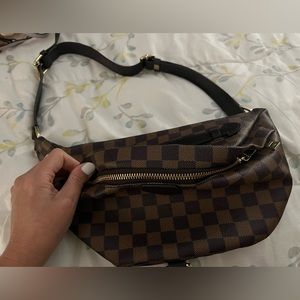Checkered bum bag